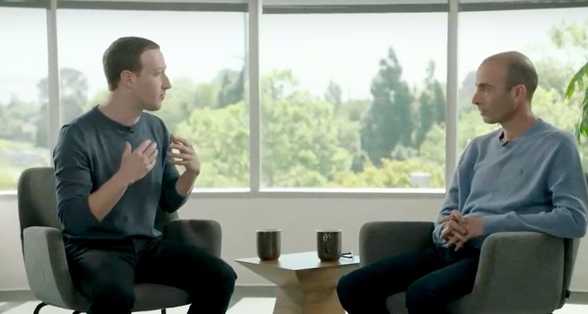 Mark Zuckerberg and Yuval Noah Harari in Conversation